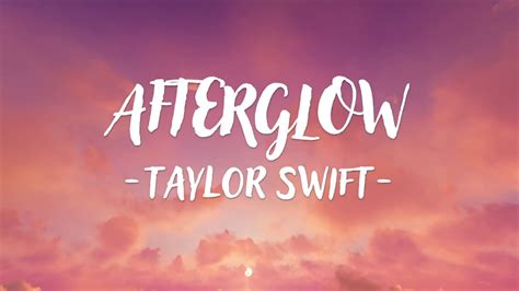 afterglow lyrics